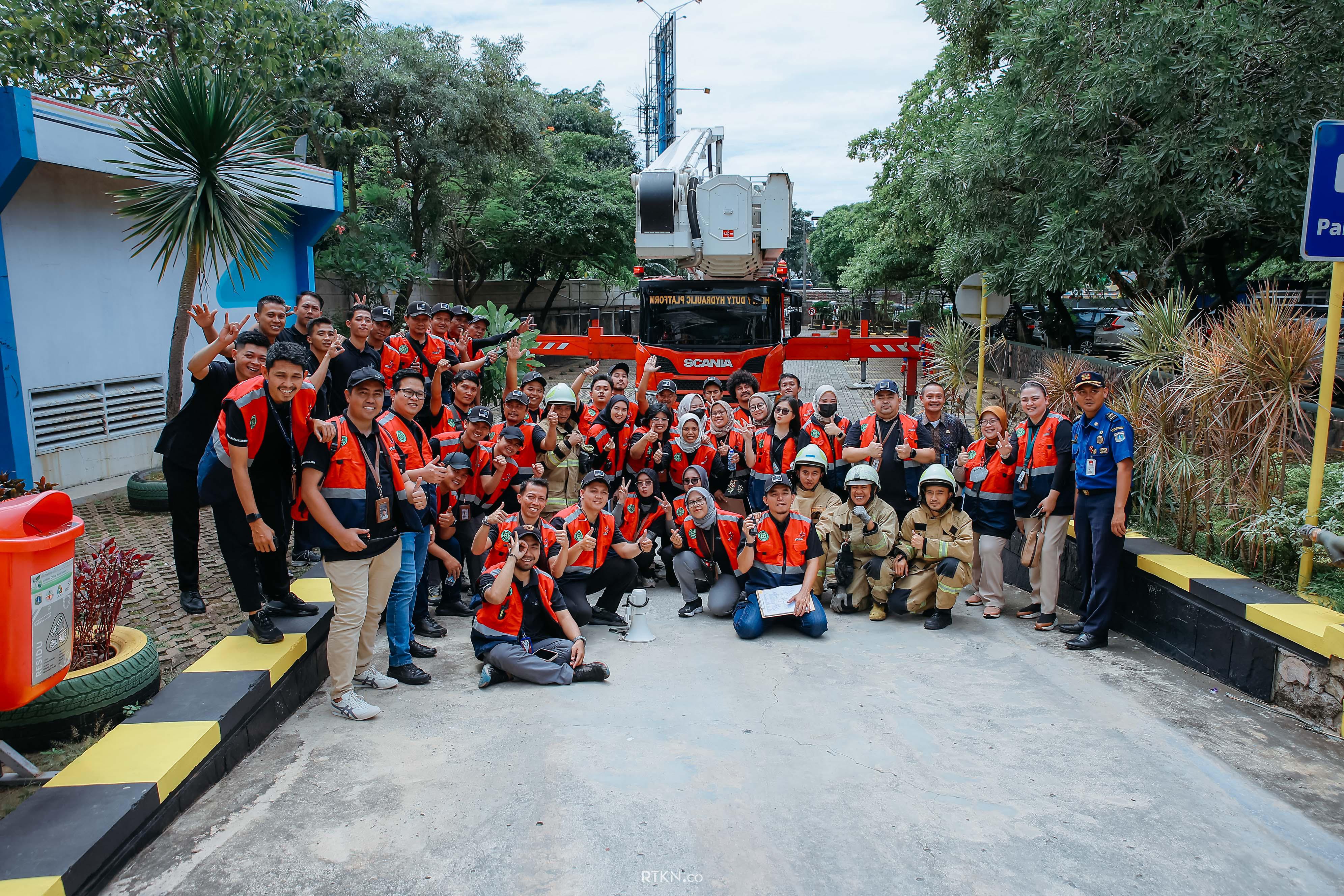 Emergency Response Drill Simulation Antam Office Park Tower B